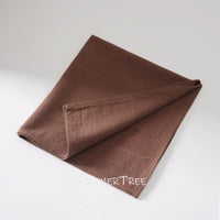 Serviette de table coton lavé lot six réutilisable