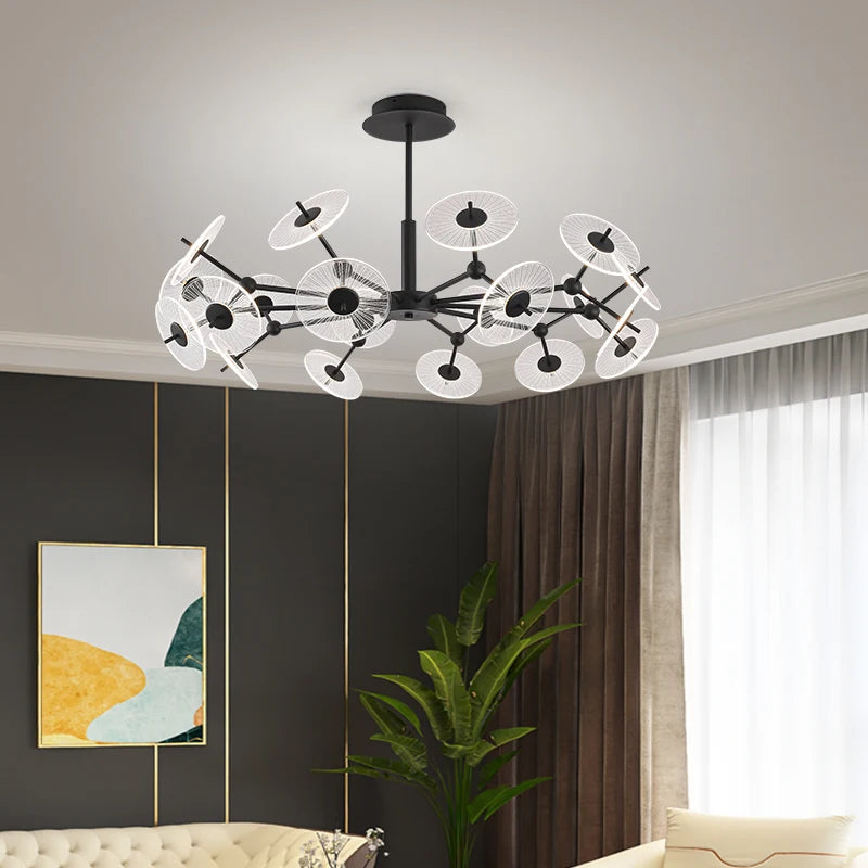 plafonnier moderne suspendu pour éclairage intérieur élégant - vue 3 sur 12