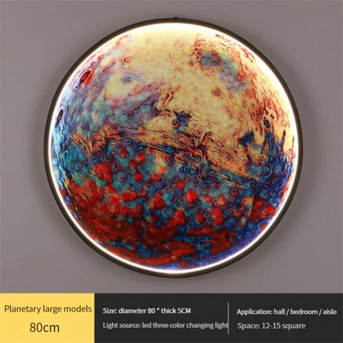 applique murale led en forme de lune pour décoration intérieure - vue 13 sur 17