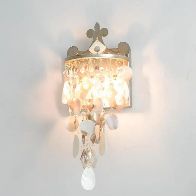 applique murale led coquillage style nordique pour intérieur - vue 2 sur 9