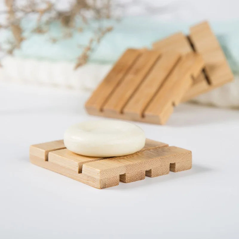 porte-savon en bambou créatif avec huiles essentielles et drainage - vue 6 sur 6