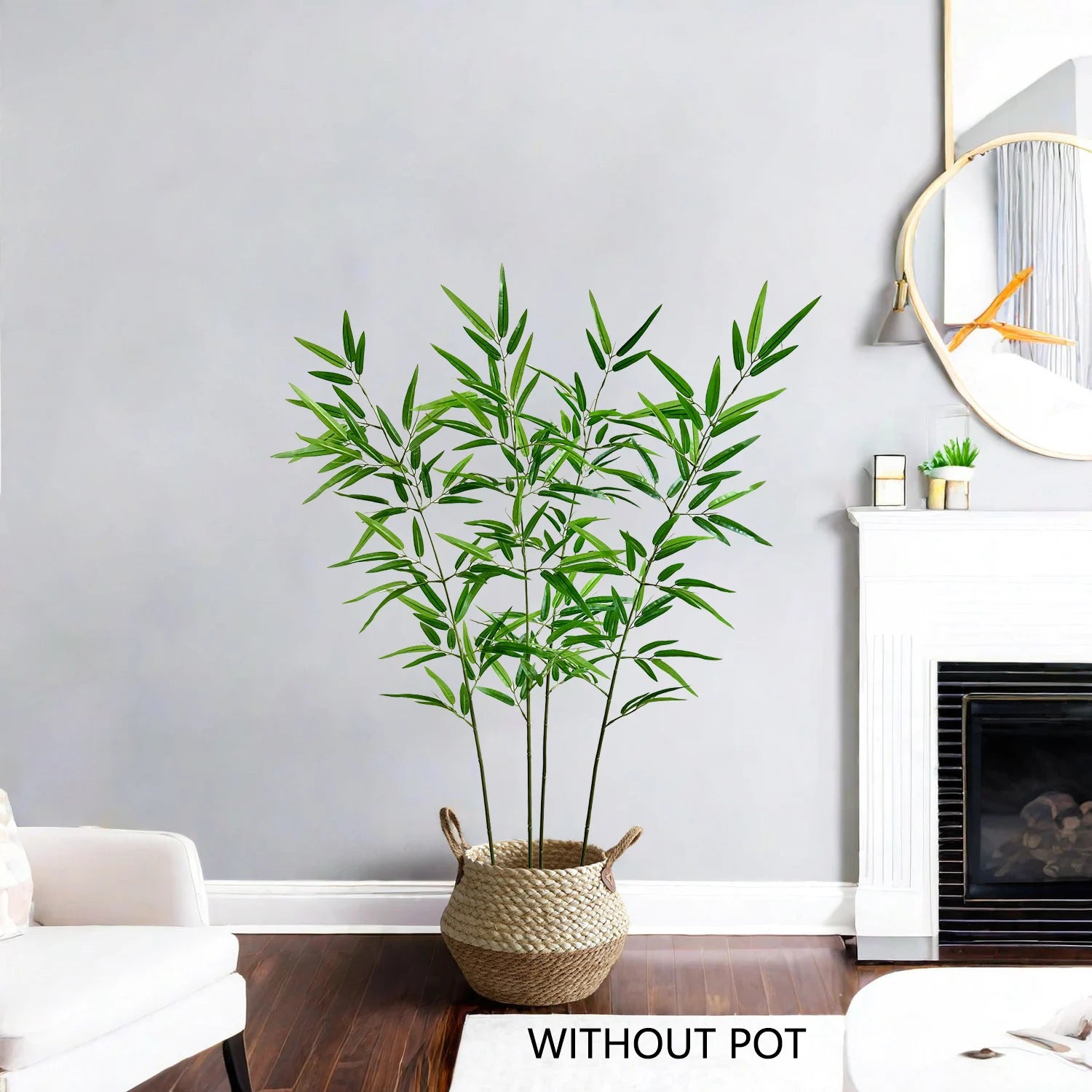 lot de 4 branches de bambou artificielles pour décoration festive intérieure - vue 3 sur 10