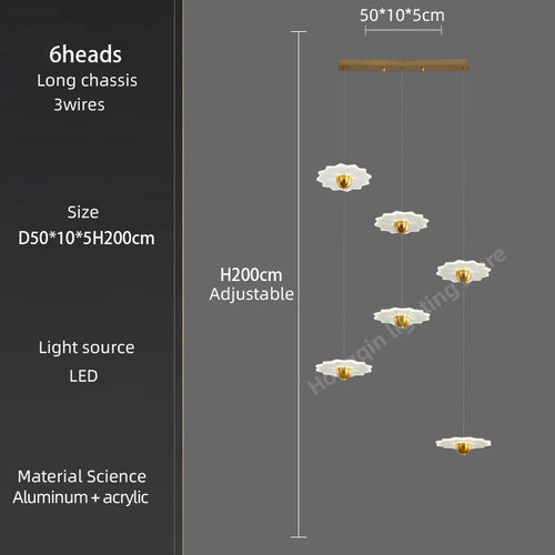 lustre moderne à led pour espaces intérieurs élégants et contemporains - vue 19 sur 26