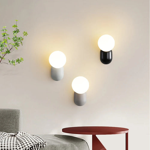 applique murale led moderne petite lampe à bulles décorative - vue 2 sur 9