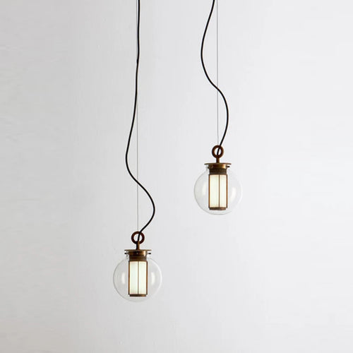 suspension en verre minimaliste pour espaces créatifs et rétro - vue 5 sur 9