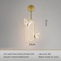 applique murale led papillon design nordique pour décoration intérieure