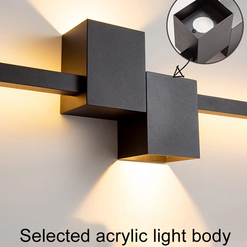 Applique murale led design nordique moderne luminaire décoratif monté en surface - vue 5 sur 12