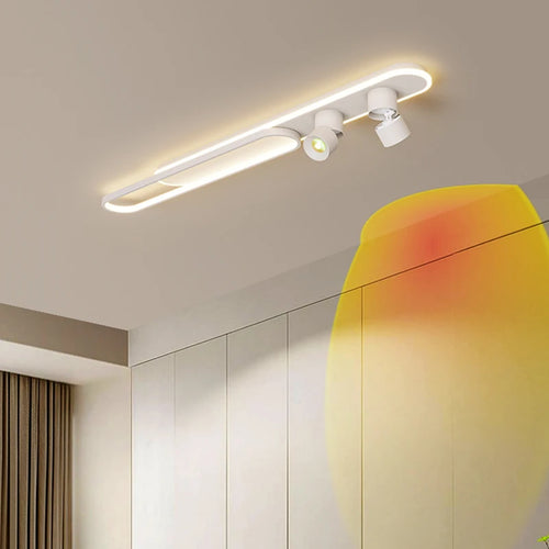Le soleil ne se couche jamais allée lumière couloir moderne minimaliste salon chambre Long balcon manteau et chapeau Mural plafonniers