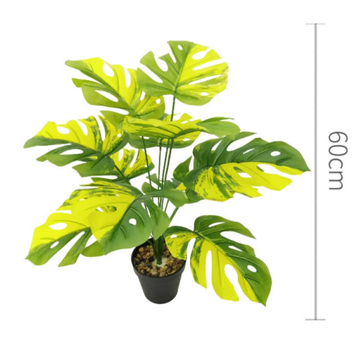 plantes artificielles grandes feuilles décoratives pour intérieur et bureau - vue 12 sur 24