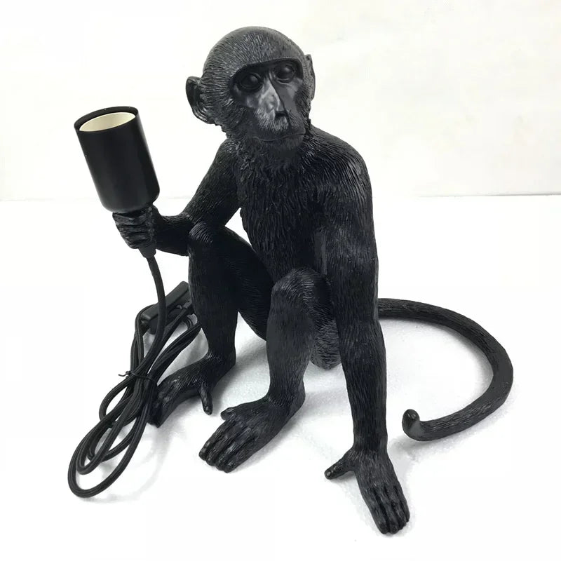 lustre rétro créatif en forme de singe pour cafés et restaurants - vue 17 sur 18