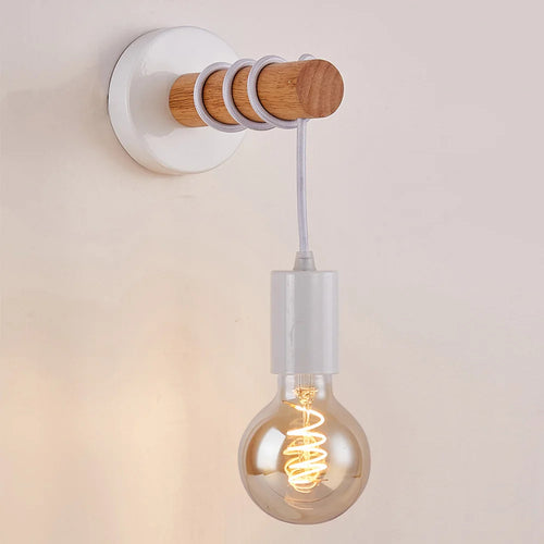 applique murale moderne en bois pour éclairage intérieur et extérieur - vue 3 sur 8