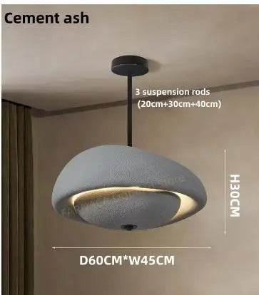 lustre moderne wabi-sabi design pour bar et table ronde