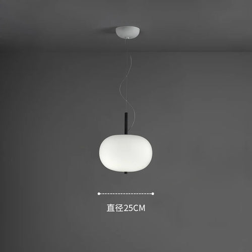 Kobuc Design nordique salon suspension avec grande boule ronde abat-jour en verre créatif bois lustre salle à manger chevet