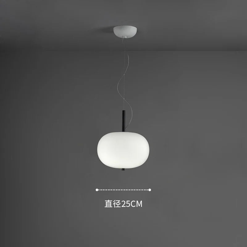 Kobuc Design nordique salon suspension avec grande boule ronde abat-jour en verre créatif bois lustre salle à manger chevet