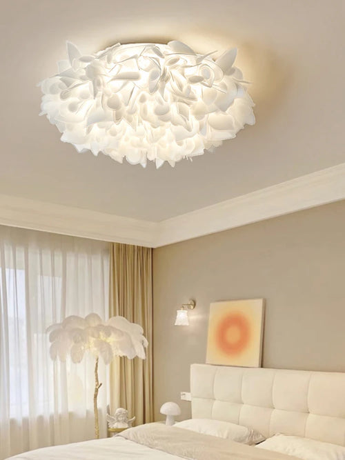 plafonnier en acrylique créatif à pétales design moderne décoratif - vue 2 sur 8