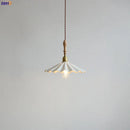 suspension LED en céramique conique design