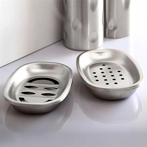 porte-savon double couche en acier inoxydable pour rangement durable - vue 3 sur 10
