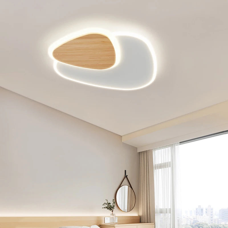 plafonnier led encastré nordique moderne simple créatif - vue 5 sur 9