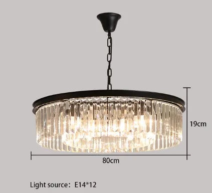 lustre en cristal suspendu pour éclairage intérieur design élégant - vue 10 sur 22