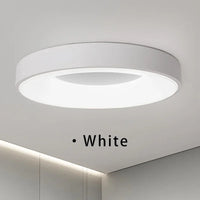 plafonnier led macaron moderne circulaire grain de bois réglable
