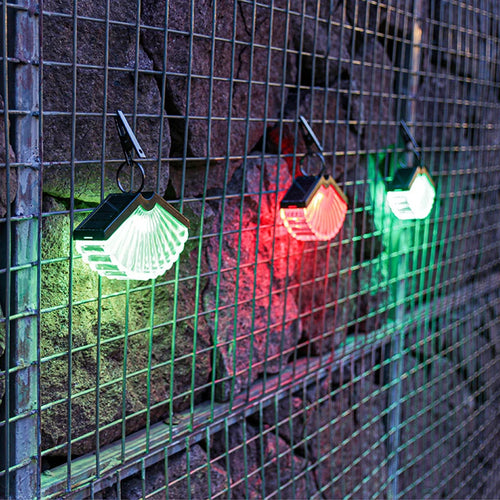 lanterne suspendue solaire pliable pour décoration extérieure et Noël - vue 2 sur 9