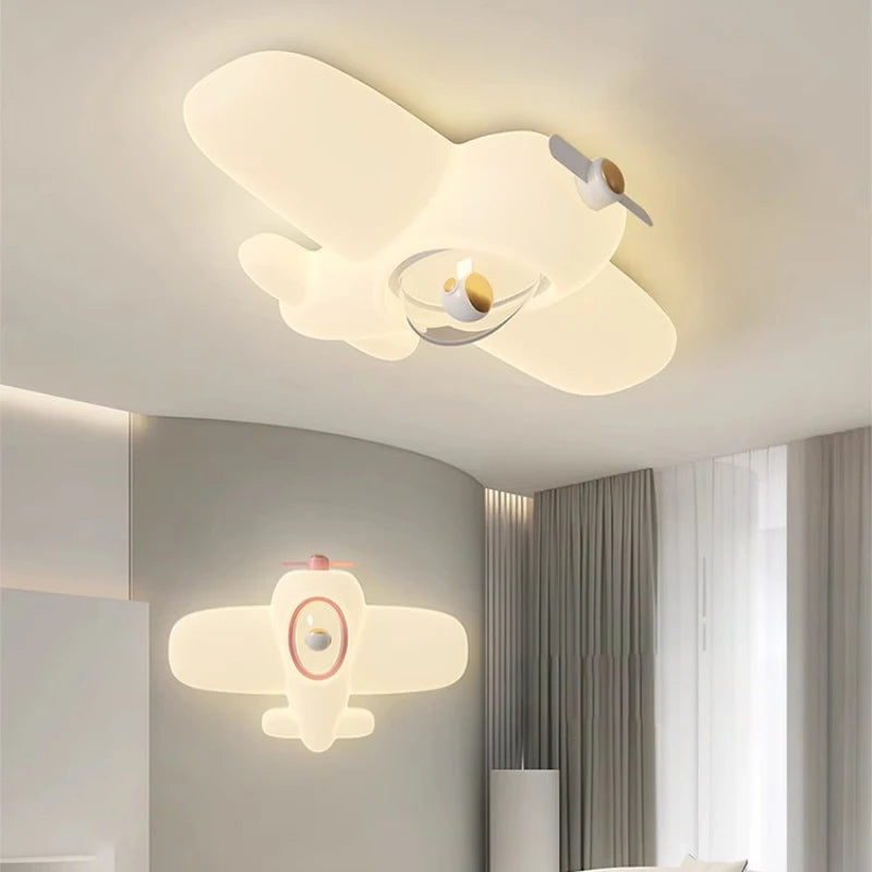 plafonnier astronaute mignon led pour chambre d'enfant décorative - vue 2 sur 9