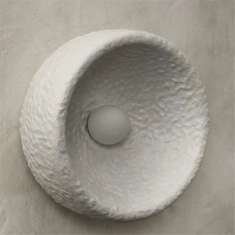 applique murale japonaise en pierre style wabi sabi décor intérieur - vue 6 sur 6