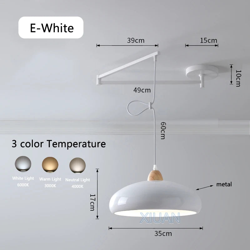lustre led avec bras réglable pour bar et restaurant - vue 11 sur 25