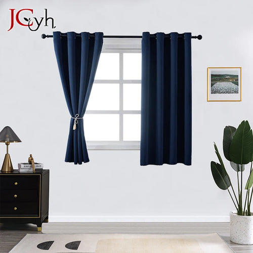 Rideau occultant court moderne pour salon chambre - vue 2 sur 9