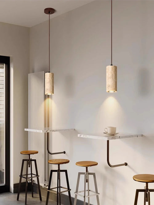 suspension en pierre pour petit plafond - vue 6 sur 7