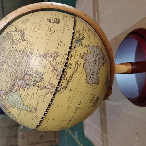 globe antique lumineux européen et américain décoratif rétro - vue 9 sur 9
