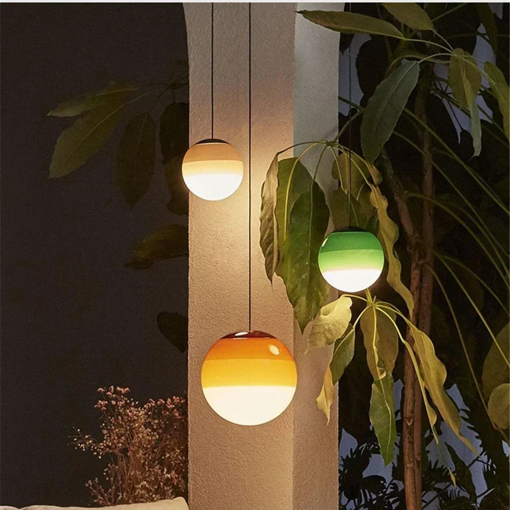 suspension moderne en verre pour décoration lumineuse élégante - vue 3 sur 12