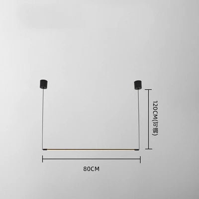 suspension LED design nordique minimaliste en aluminium