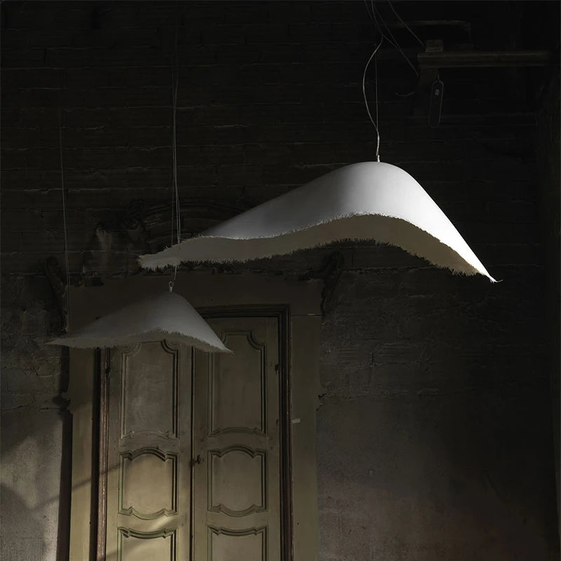 lustre led nordique wabi sabi pour décoration intérieure rétro - vue 4 sur 9