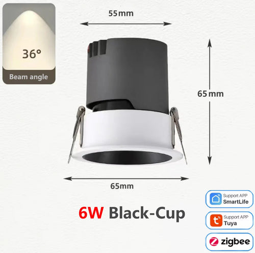 spot led cob zigbee intensité variable en aluminium