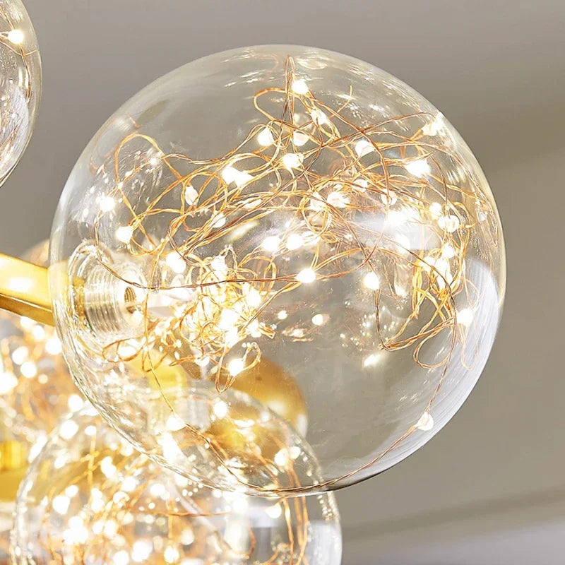 lustre nordique moderne étoilé pour un intérieur créatif - vue 6 sur 14