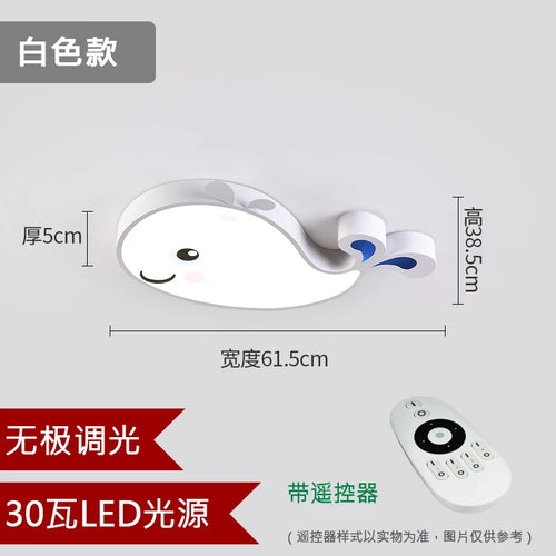 plafonnier led baleine éclairage créatif moderne pour enfant - vue 14 sur 15