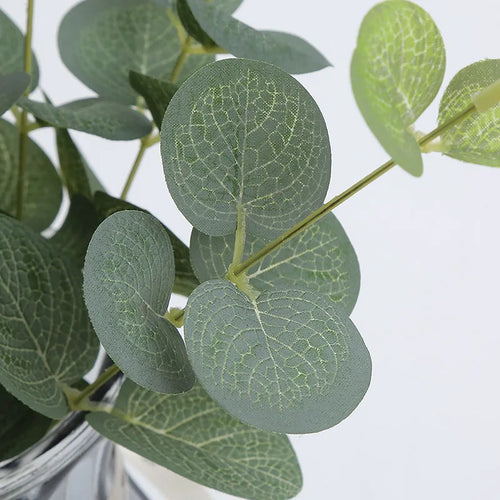 décoration de table branches d eucalyptus plantes artificielles pour mariage - vue 6 sur 7