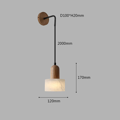 applique murale en marbre design nordique pour décoration intérieure - vue 9 sur 9