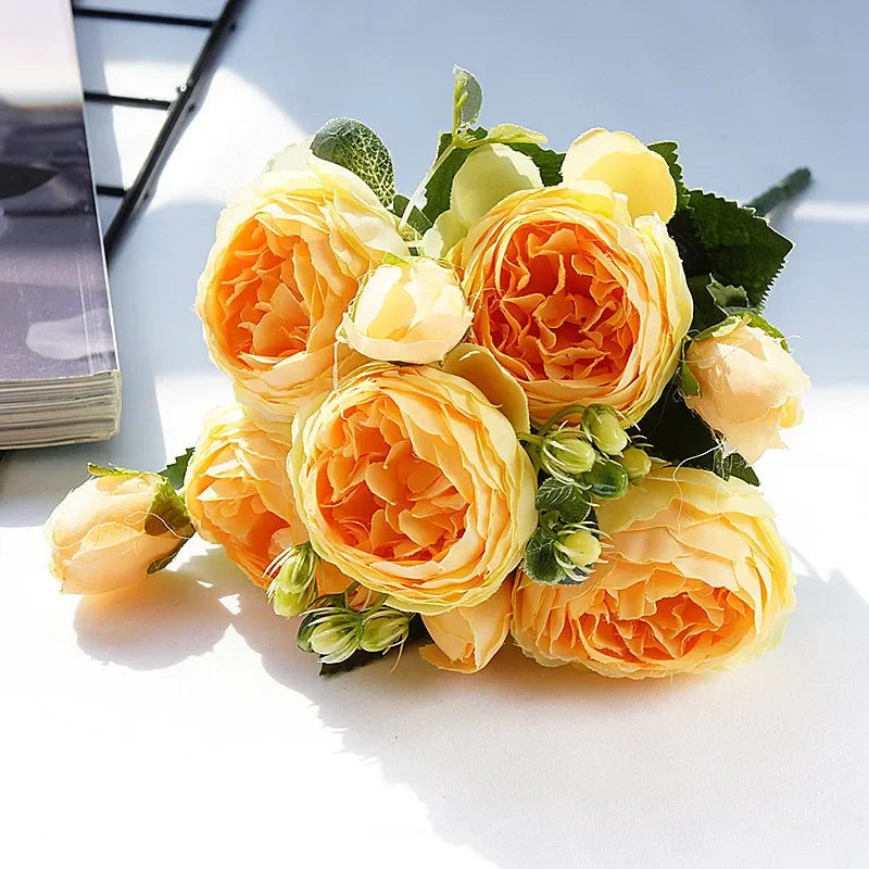 petit bouquet de fleurs artificielles pour décoration printanière et mariage - vue 17 sur 37