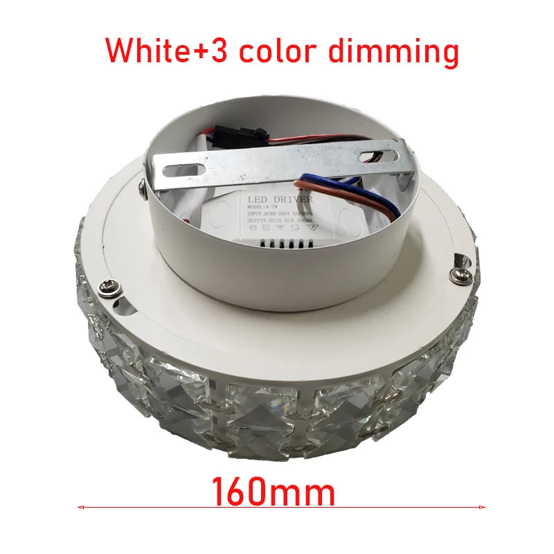 Plafonniers nordiques Lampara Techo lustre Led lumières en cristal Luminaria De Teto Para Sala Plafonnier or noir blanc Lampy - vue 11 sur 12