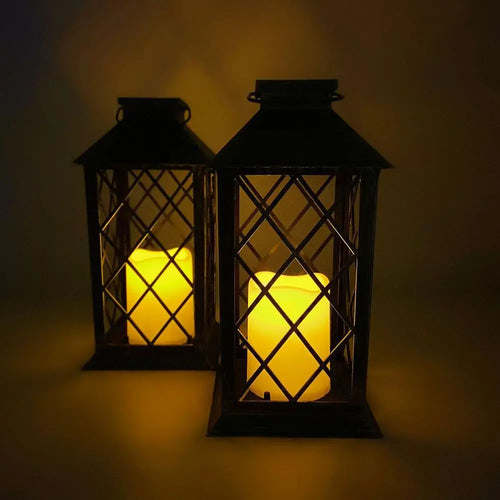 lanterne à led rétro pour jardins et espaces extérieurs décoratifs - vue 3 sur 6