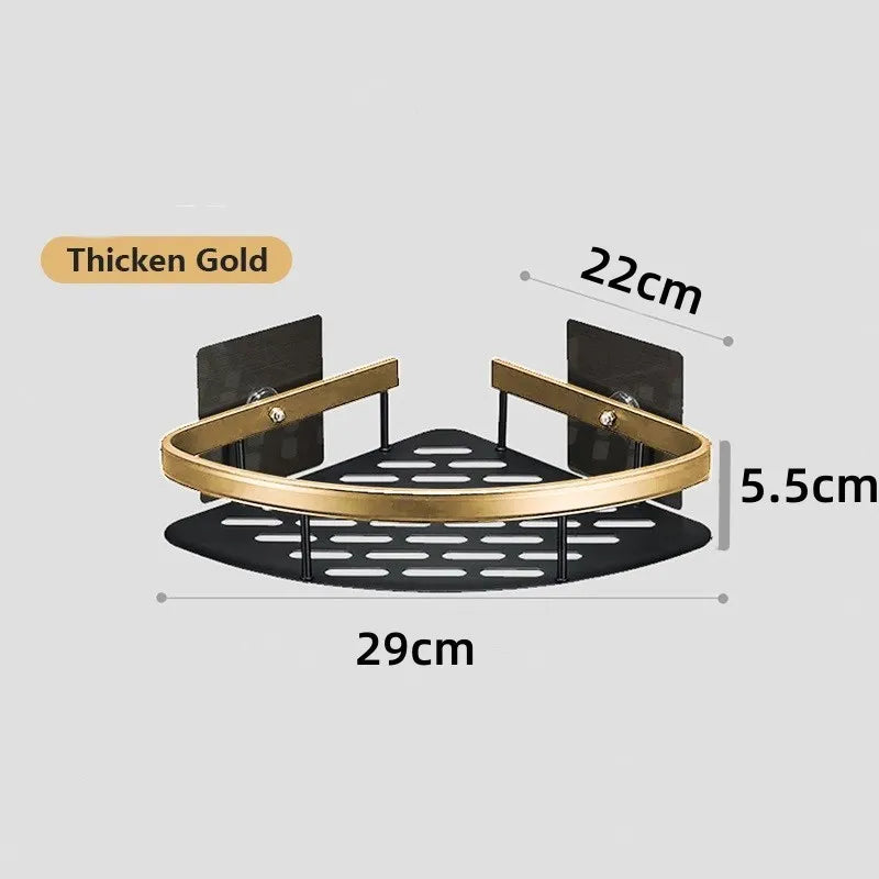 étagères murales de luxe antirouille pour accessoires de bain - vue 4 sur 17