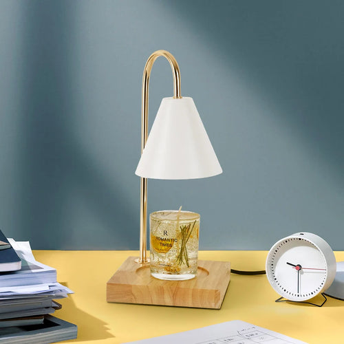 lampe de table rétro aromathérapie avec minuterie et lumière d'ambiance - vue 3 sur 12