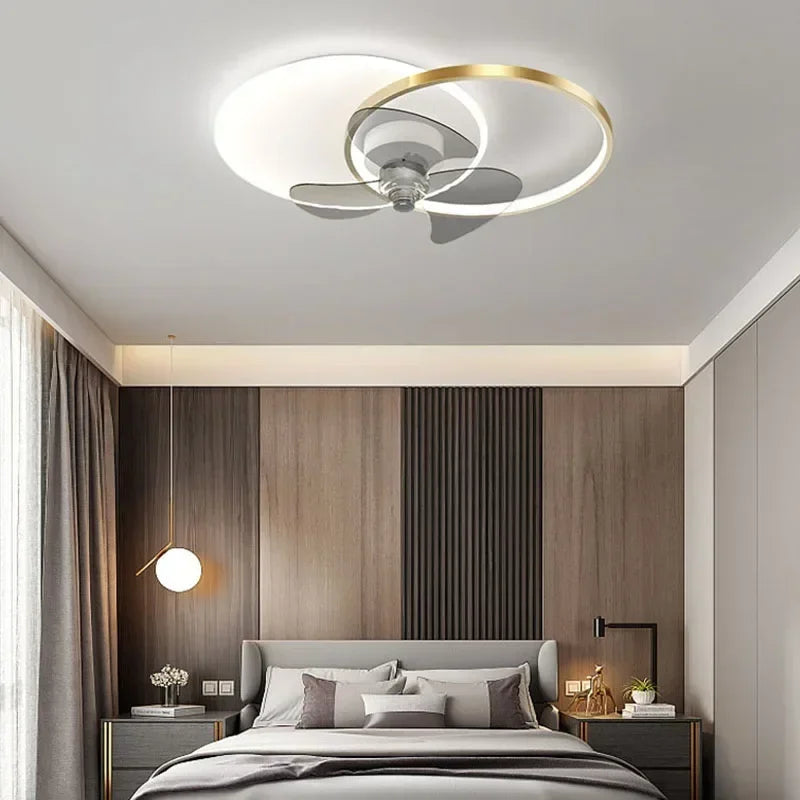 plafonnier ventilateur avec lumière à distance pour intérieur - vue 3 sur 7