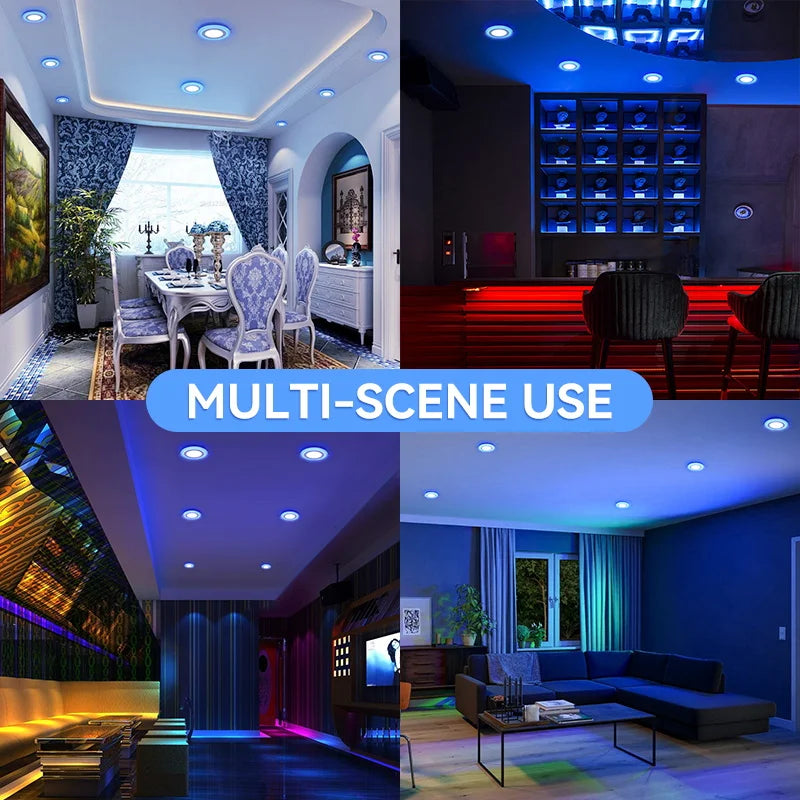 plafonnier encastré à led lumière froide design moderne pour intérieur - vue 6 sur 10