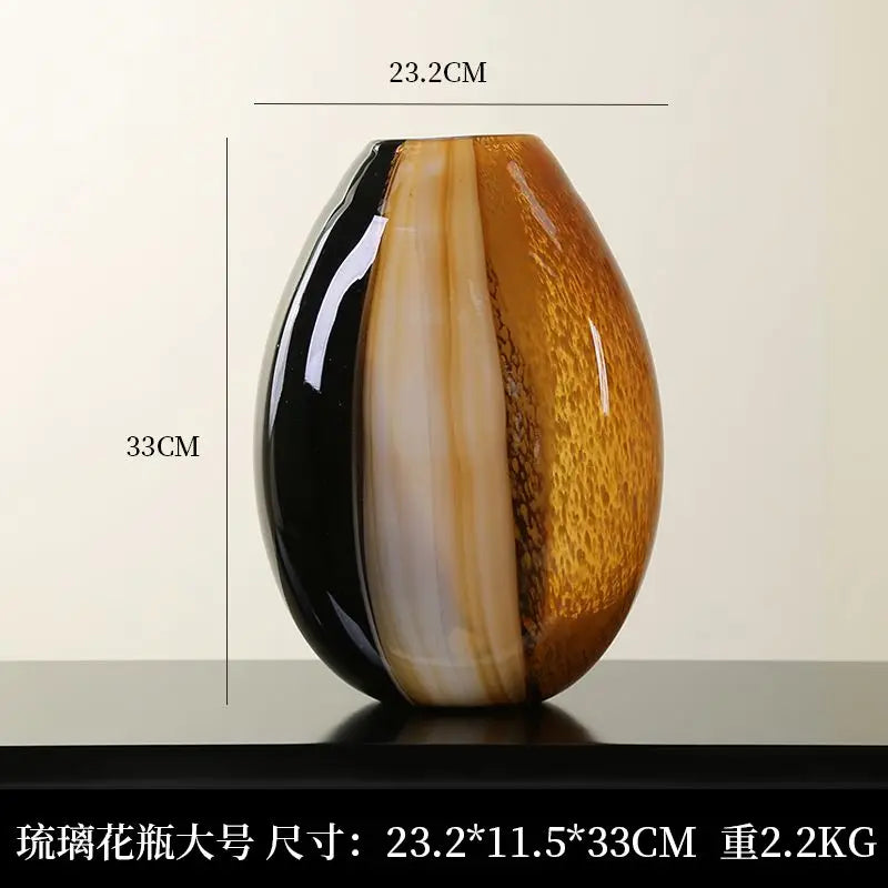 vase en verre moderne décoration artistique pour fleurs hydroponiques - vue 7 sur 7