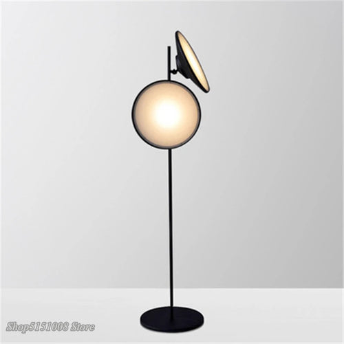 lampadaire led moderne design nordique double lumière décorative - vue 3 sur 7