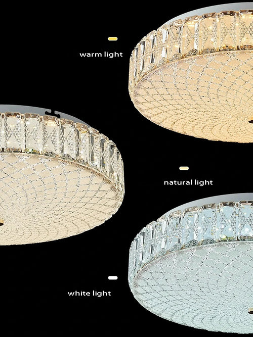 plafonnier led de luxe en cristal design moderne haute qualité 	 lampara - vue 4 sur 9