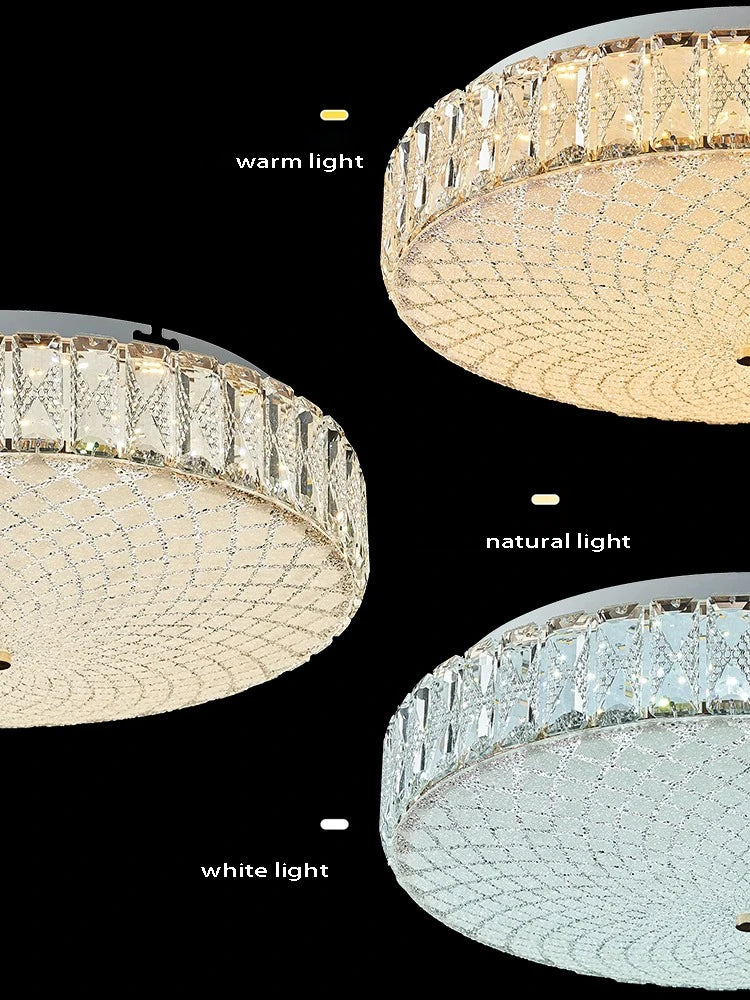 plafonnier led en cristal de luxe au design moderne de haute qualité - vue 3 sur 9